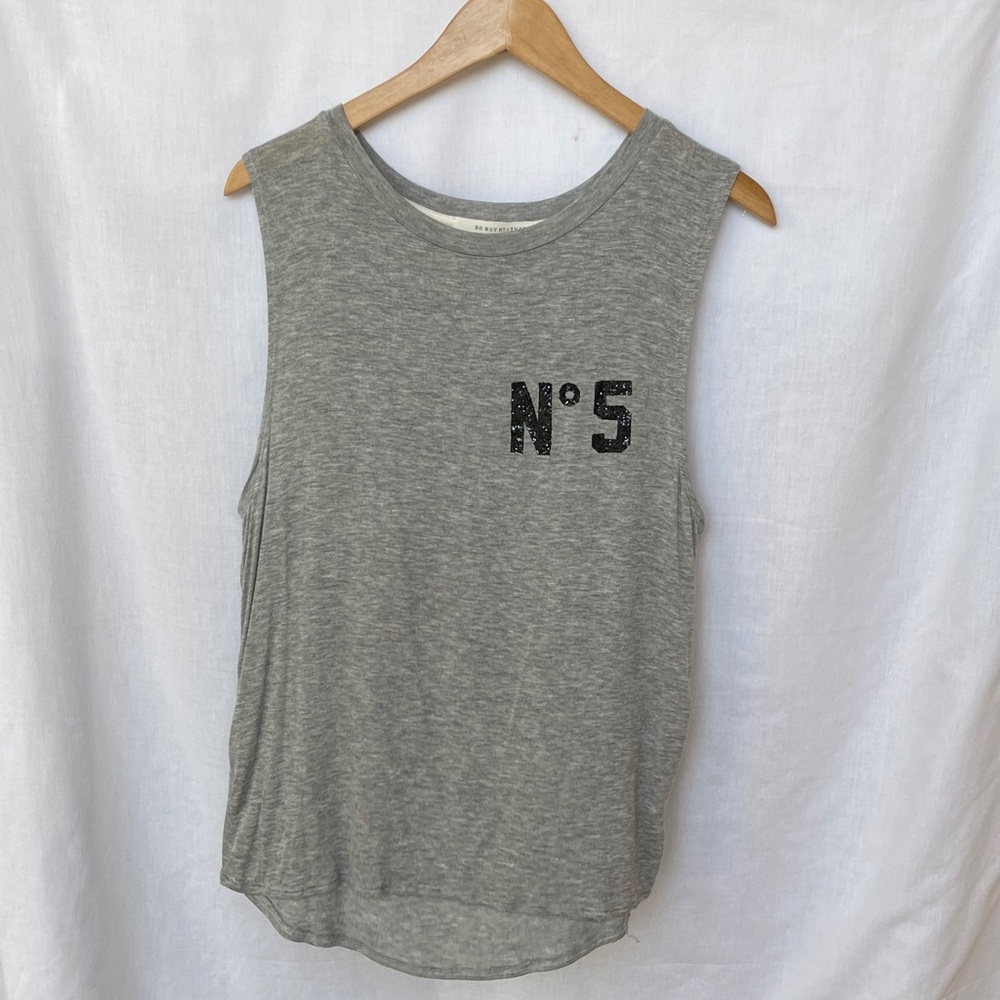 Gray Muscle Tank Top